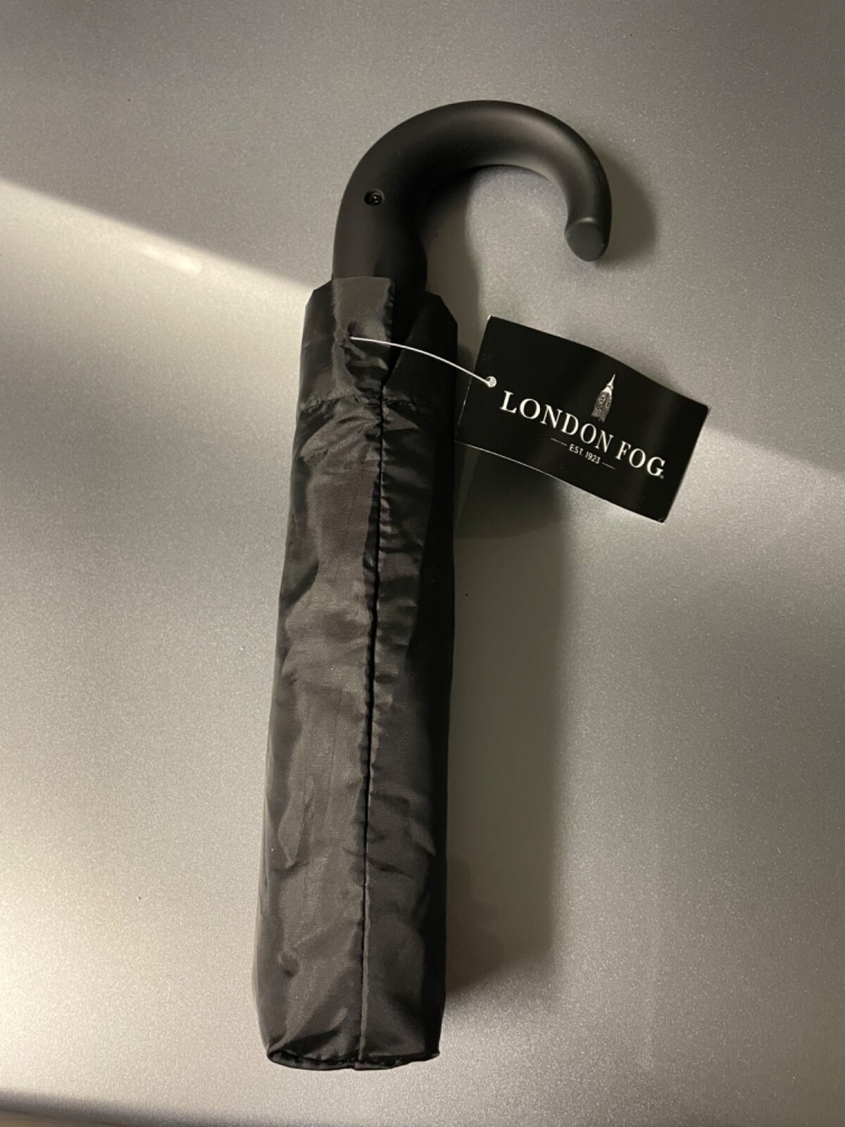 LONDON FOG UMBRELLA BLACK AUTO OPEN SUPER MINI NWT eBay