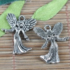 22pcs tibetan silver color angel charms EF0235