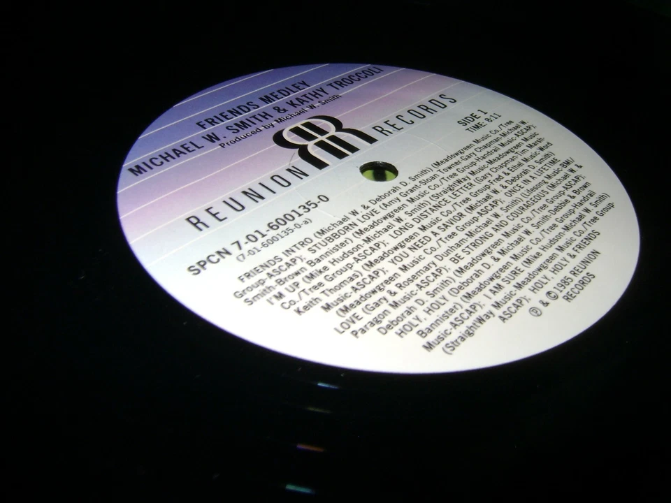 Kathy Troccoli & Michael W. Smith (The Friends Medley) Record Vinyl n/mint lp - Image 4 of 4