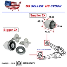 Rear Trailing Arm Bushings For Honda CIVIC 2006-2011 Both Sides OEM Quality