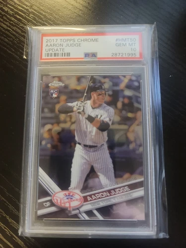 2017 Topps Chrome Update #HMT50 AARON JUDGE RC Rookie Card PSA 10 GEM MINT