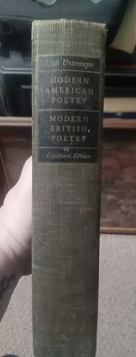 Modern American Poetry Modern British Poetry by Louis Untermeyer Hardcover 1950 - Picture 3 of 8