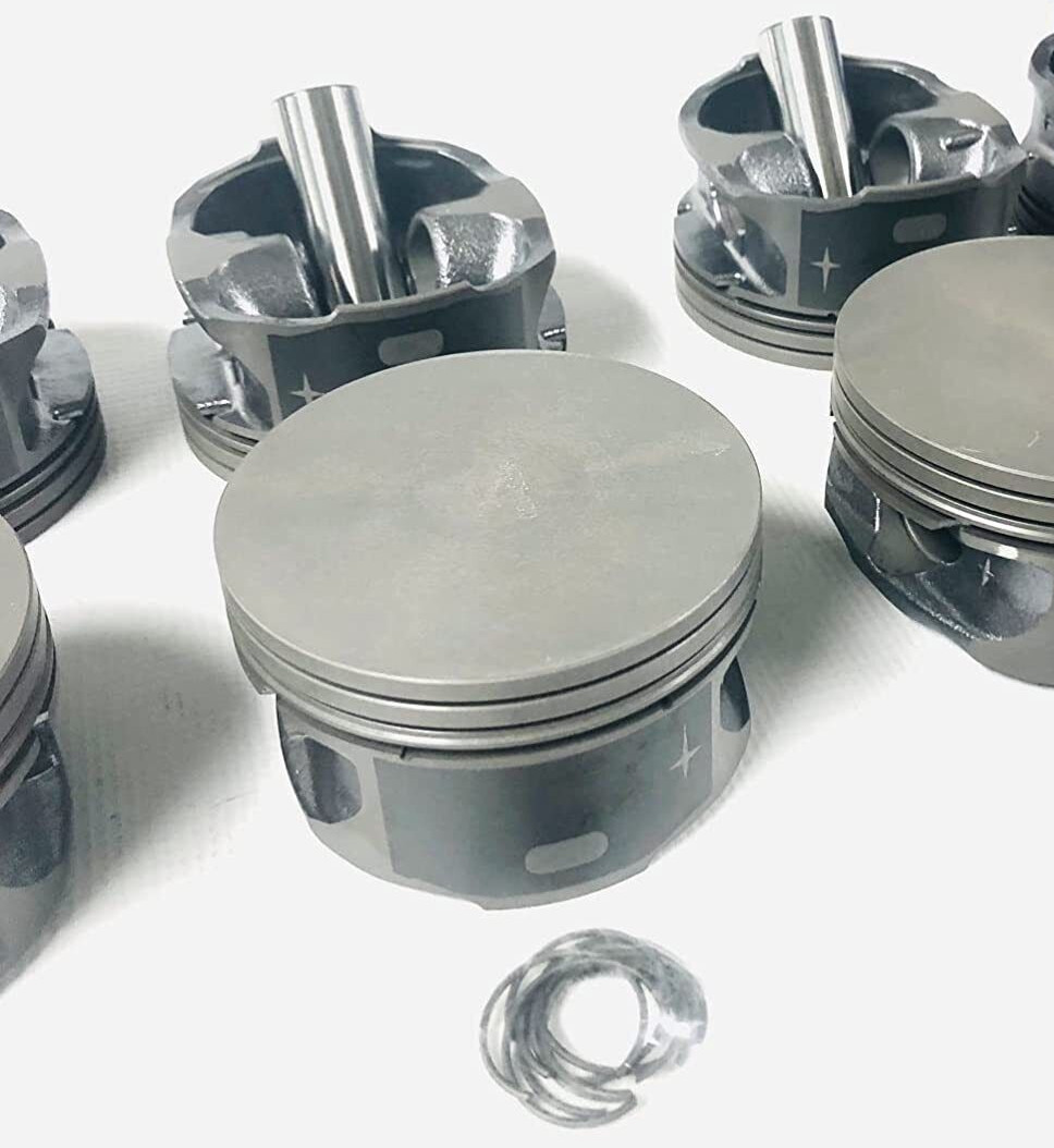 MORESA Hypereutectic FLAT TOP Pistons Set/8 for GM Chevy 6.0L LQ9 FLOAT 030 bore