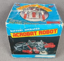 Vintage Horikawa Acrobat Robot Turnover Action Lighted Eyes Battery Operated MIB