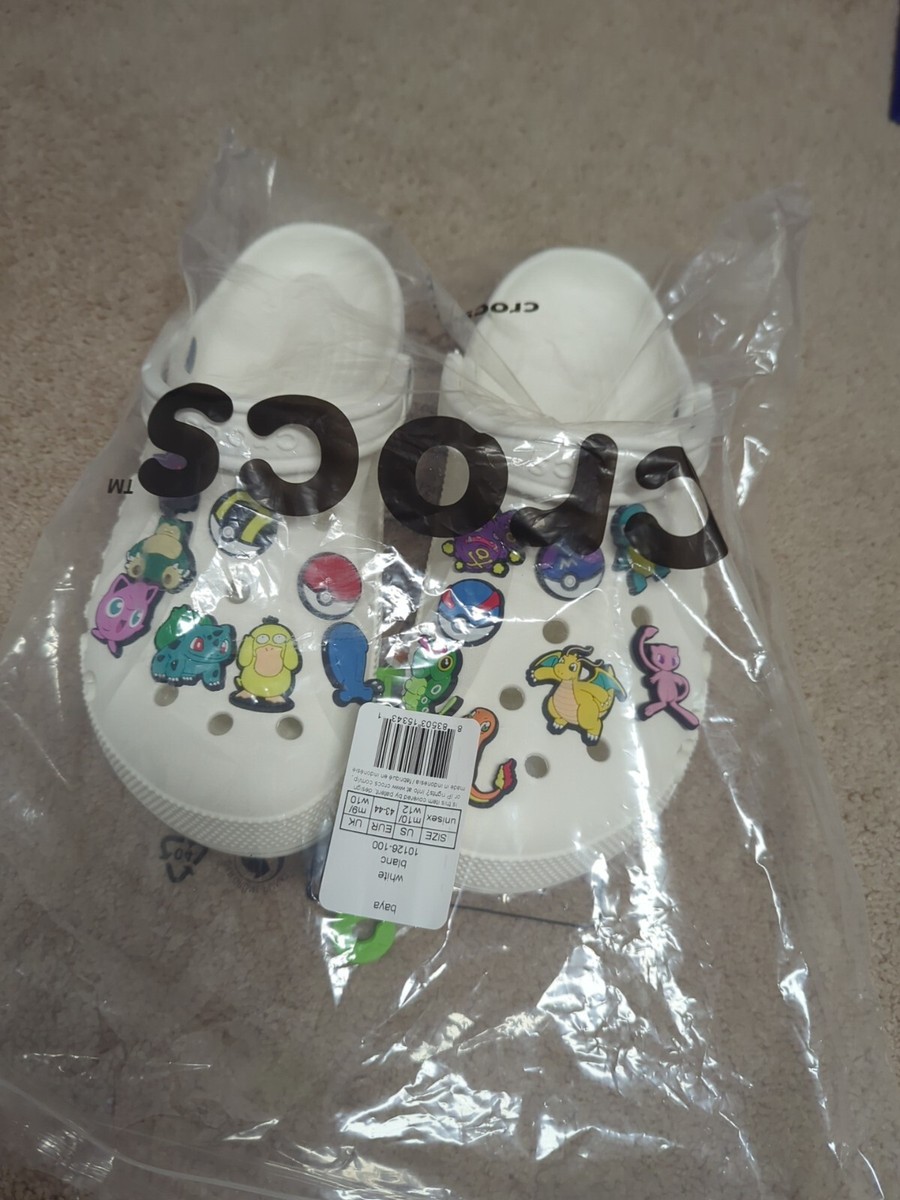 Mens Crocs Classic Pokemon Clog 10126-100 M10/W12 New With Tags | eBay