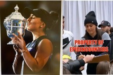 US OPEN CHAMPION BIANCA ANDREESCU SIGNED 8X10 PHOTO W/PROOF +COA ATHLETE OF YEAR