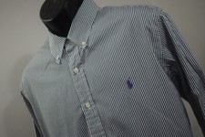 Polo Ralph Lauren Dress Shirt Classic Fit Striped Long Sleeve Button Up Mens XL