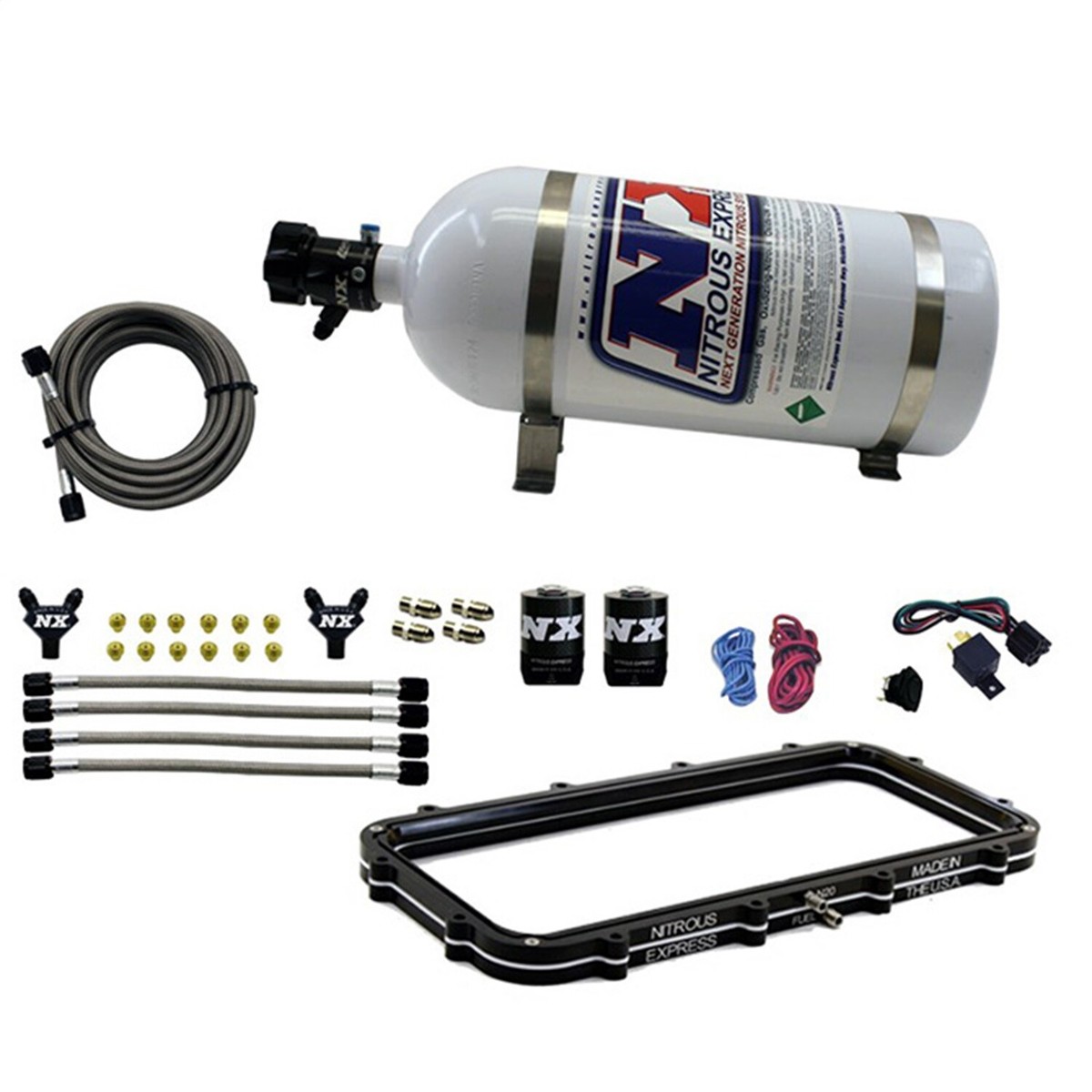 Nitrous Express 20940-15 Holley High RAM Plenum Plate System for