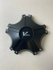 V Rock Wheels C-vr3-cfb Cap5180-u4b C165 Matte Black Wheel Center Cap