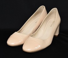 Cole Haan Dawna Grand Beige Waterproof Patent Leather Heels Pumps Womens 6.5
