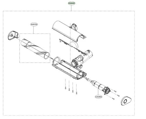 AGB74272431  Nozzle Assembly,TA9PETNBED, A9SINGLE,A9T-AUTO ,A9T-ULTRA A9ULTIMATE - Picture 5 of 10