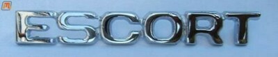 FORD Escort MK2 Emblem Escort Kofferdeckel verchromt (135mm lang) 01/75-08/77