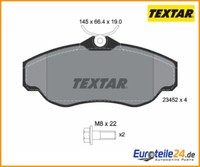 Bremsbelagsatz, Scheibenbremse Q+ Textar 2345201