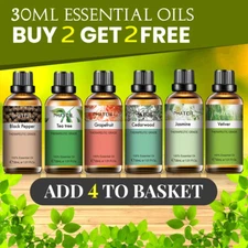 Pure Essential Oil 30ml (1 oz) -Pure and Natural -Therapeutic Grade Oil Diffuser