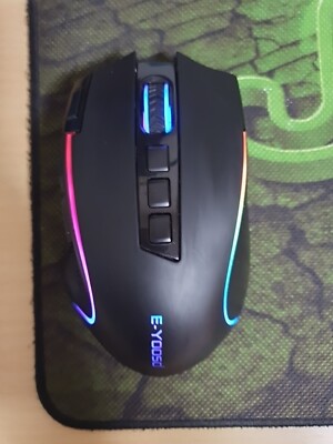 Kabellose Gaming Mouse Spiel Maus E-Yooso X11 in gutem Zustand 