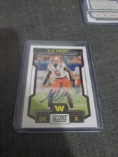 2023 Panini Score Football - K.J. Henry - RC Auto #393  - Commanders