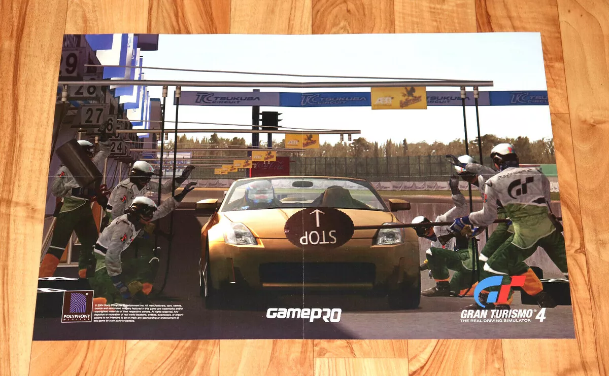 2004 Gran Turismo 4 The Real Driving Simulator Rare Poster 58x39cm PS2 PS3  PSP.