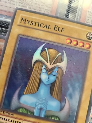 YUGIOH Super Rare Mystical Elf LOB-E050 1st Edition | eBay
