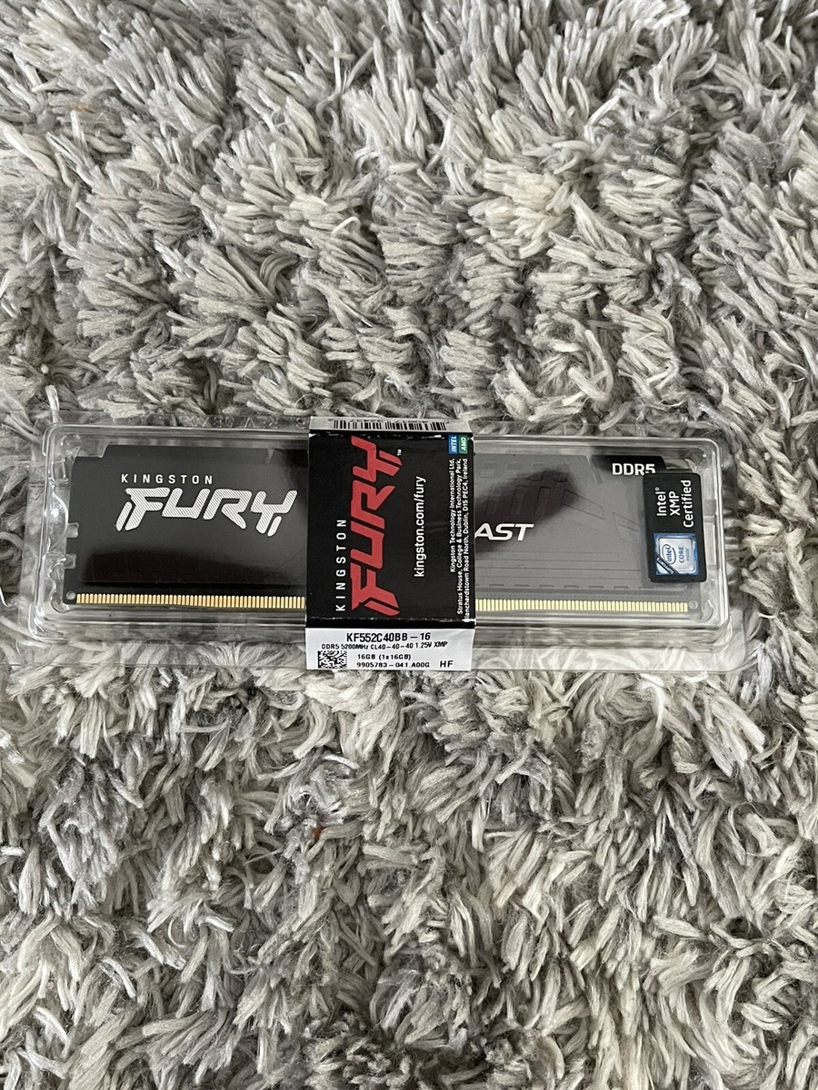 メモリー KINGSTON FURY DDR5 16G 6000MHz Kingston Fury Beast Black RGB 16GB (2x8GB) 6000MT/s DDR5