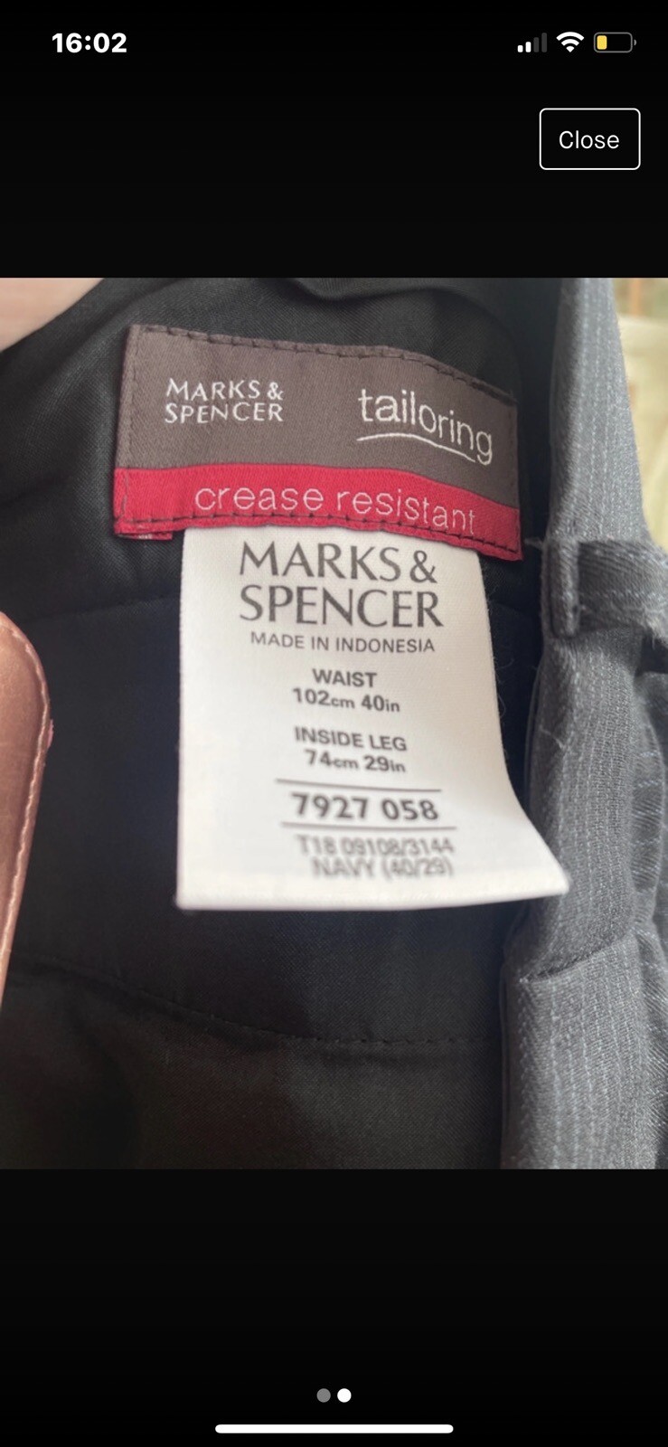 M&S mens trousers 40 waist eBay