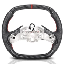 🔥Hydro Dip Carbon Fiber Steering Wheel For Chevrolet Corvette C8 20+ W/ Heated