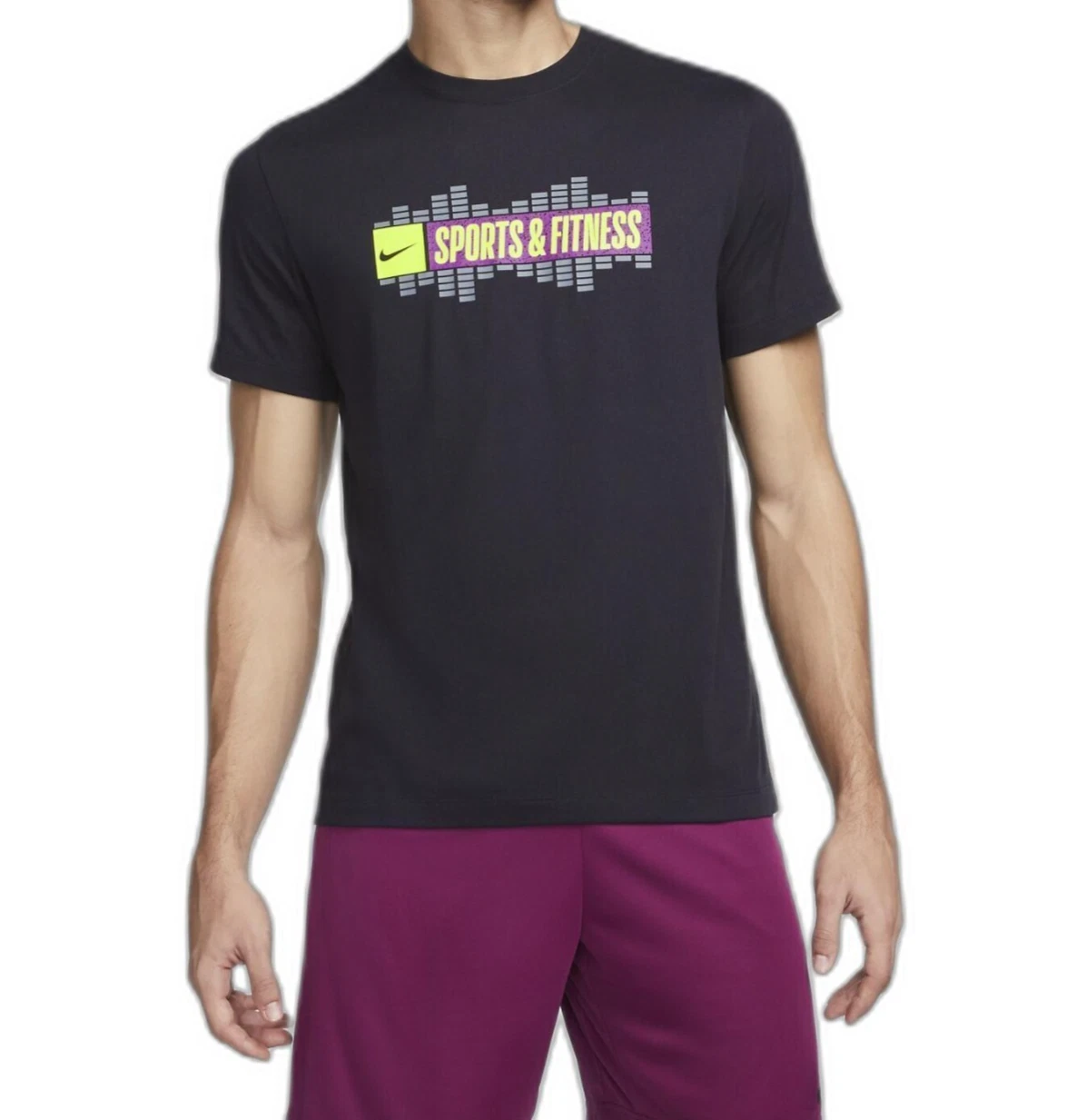 Nike Men's Dri-FIT WC2 Printed Graphic Black S/S Basketball Tee DZ2749-010 M (2)