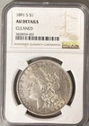 1891-S morgan silver dollar. NGC Slabbed AU Details. Cleaned