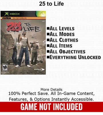 Max Payne Hitman Gunvalkyrie BloodRayne Blood Wake XBOX USB Save 100% Unlocked