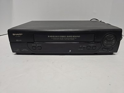 Sharp VC-H992U 4-Head VHS VCR Video Cassette Recorder Tested Working No Remote