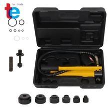 1/2 Inch - 2 Inch 10 Ton Hydraulic Knockout Punch Driver Tool Kit With 6 Dies