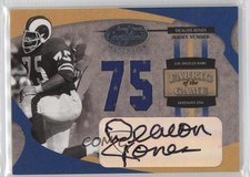 2005 Leaf Certified Materials Jersey Number 72/75 Deacon Jones Auto HOF 1q7