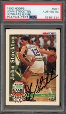 John Stockton 1992 Hoops Ultimate Game PSA DNA Certified Autograph Auto Stamp *4