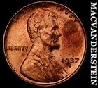 1937-S Lincoln Wheat Cent - Choice Gem Brilliant Uncirculated  Lustrous  #J8079