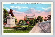 Nashville TN-Tennessee, Jackson Monument, Capitol Grounds, Vintage Postcard