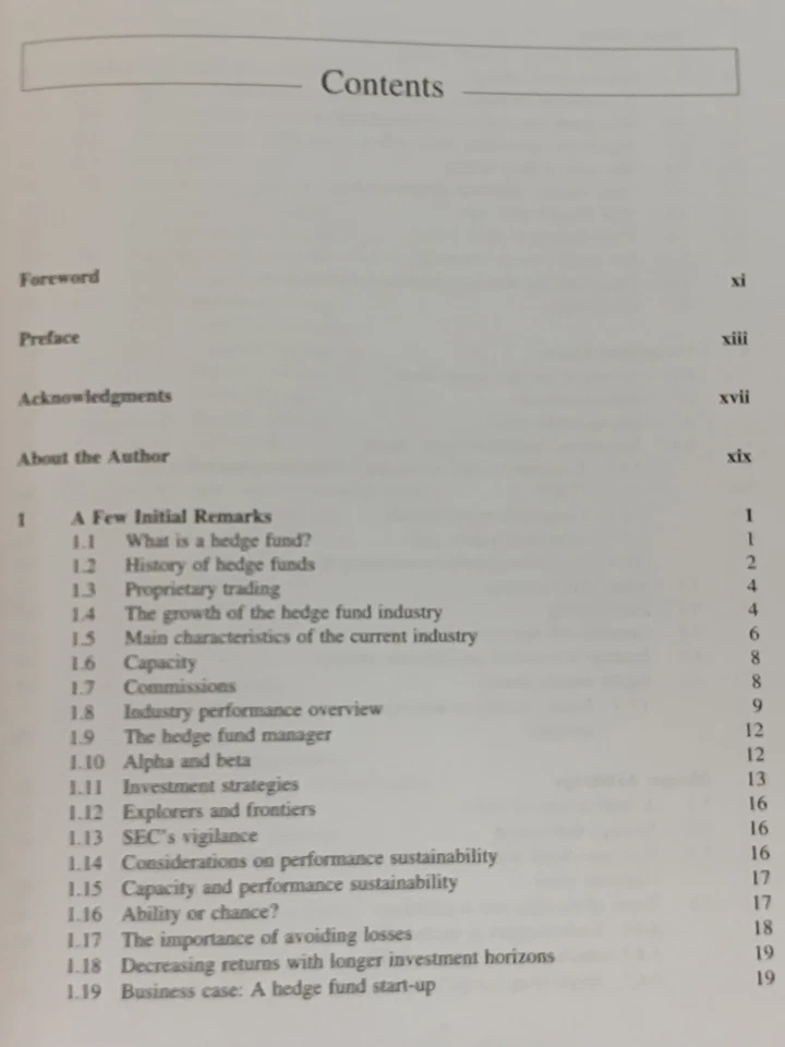 Investment Strategies of Hedge Funds by Filippo Stefanini 2006, HC/DJ “like new” - Image 4 of 4