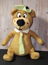 Great condition WB Hanna Barbera 9" Sitting Yogi Bear Plush Green Hat  Tie