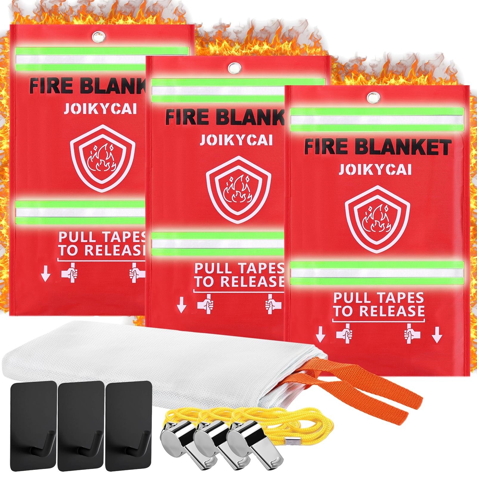Fire Blankets Emergency For Home Survival Fire Blanket For Home And Kitchen F...