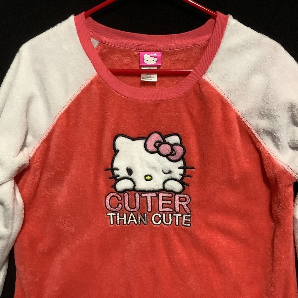 Sudadera Hello Kitty by Sanrio Prendas para dormir PJ Más linda que linda polar suave esponjosa Foto 2 de 4