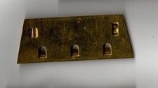 Ordensblech Gro&szlig;e Ordensschnalle Messing f&uuml;r 3 Orden schr&auml;ge Kante ca 100x38mm