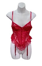 Vintage Y2K Escalante Red Bustier, Robe, stockings women s Small 90 s 2000 s