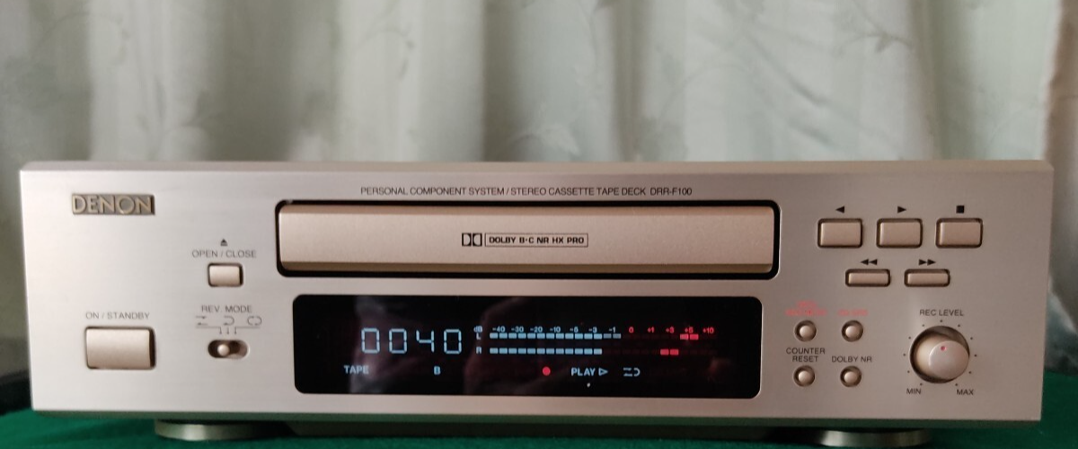 動作OK！！】カセットデッキ DENON デノン DRR-F100 動作OK