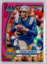 2024 Bowman University Chrome #72 Ethan Garbers Pink Lava Refractor