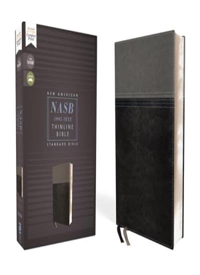 NASB, Thinline Bible, Leathersoft, Black, Red Letter, 1995 Text, Comfort Print - Image 5