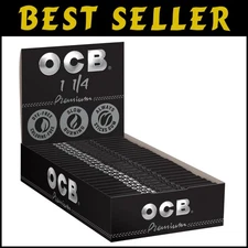 Natural Ultra-Thin 1 1/4" Rolling Papers - 1200 Leaves, Perfect for Connoisseurs