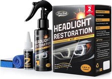 Toretark Headlight Restoration Kit - No-Sanding, Restore Yellowed, Foggy Headlig