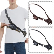 Pirat Baldric Pistole Schwert Holster Gürtel Schultergurt Mittelalter PU Leder