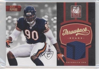 2012 Elite Throwback Threads 192/199 Julius Peppers #12 HOF e2e