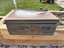 Stunning Vintage Turner London 19&rdquo; Metal Box With Patented Lever Lock