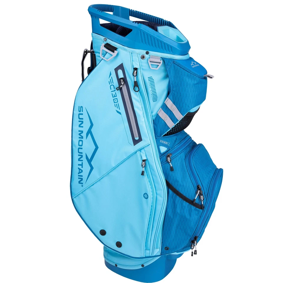 Sun Mountain C-130 Cart Golf Bag 14-Way Top Mens - Surf/River - Image 2 of 3