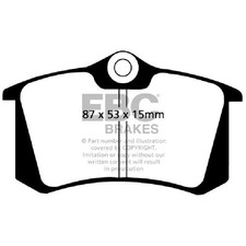 Satz Bremsbeläge Bremsklötze hinten für Peugeot 1007 KM 2008 1 CU 207 2623751
